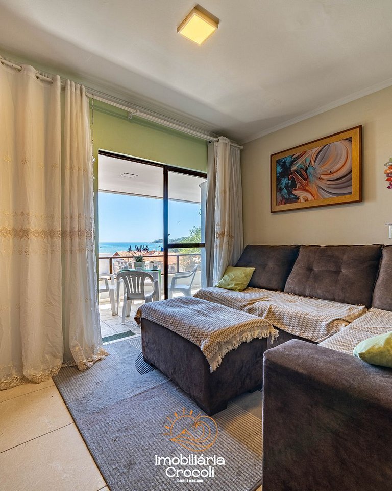 Dpto Vista al Mar Bombas (5pax) 80m Mar c/ Parrilla
