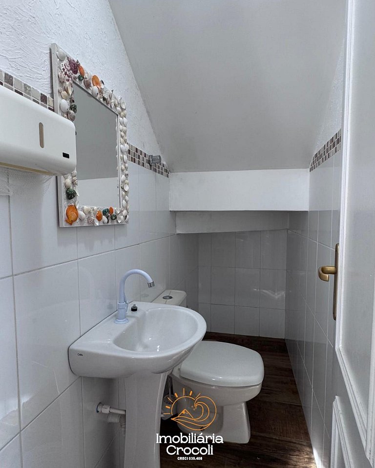 Apartamento beira-mar com piscina