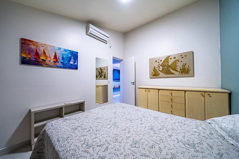 Loft Panorâmico Centro (4pes) 250m Mar, Frente Mar