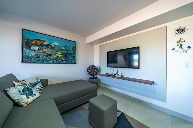 Loft Panorâmico Centro (4pes) 250m Mar, Vista Mar