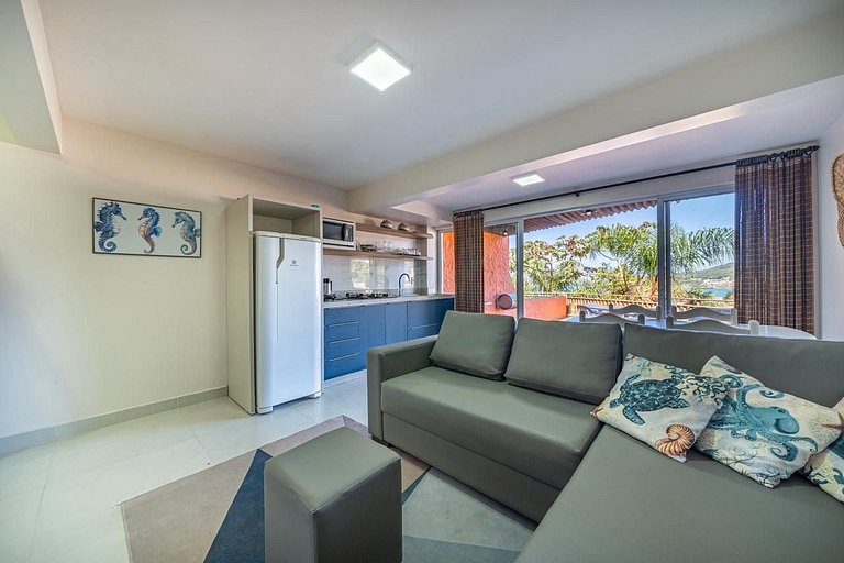 Loft Panorâmico Centro (4pes) 250m Mar, Vista Mar
